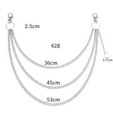 Vintage Moon Pendant Multi Layer Pant Chain_Cwmm0640