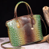 CLASSY CROCODILE PATTERN TOP HANDLE BAG_CWAB0572