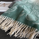 Autumn Winter Paisley Colorblock Tassel Scarf_Cwasc03274