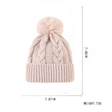 2024 NEW CHILDRENS SINGLE BALL TWIST KNITTED HAT_CWAH1741