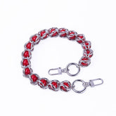 15 75IN METAL BEAD ACRYLIC BEAD HANDBAG STRAP_CWMM5117