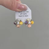 HIGH END CRYSTAL FLOWER STUD EARRINGS_CWAJE1331