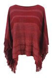 Contrast Stripe Off Neck Shawl_Cwasc0424