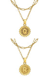 DOUBLE CHAIN INITIALS PENDANT NECKLACE_CWAJE106_B20621