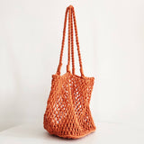 Ven Cotton Shoulder Beach Bag, Hollow Design_Cwab0809