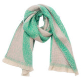 TEXTURED JACQUARD SCARF LOOP YARN WINTER WRAP_CWASC0871
