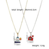 Christmas Cartoon Pendant Necklace_Cwaje2156