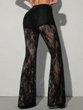 Lace Flare Pants_CWBLP01693