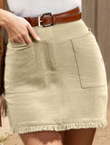 High Waist Bodycon Mini Skirt_CWBSS00298