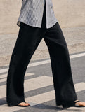 Linen High Waist Straight Pants_CWBLP01687
