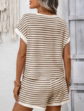 Short Sleeve Top Shorts Set_CWSS01494