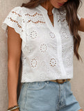 V Neck Casual Shirt_CWTSTS00917