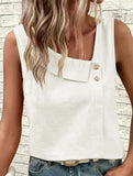 One Shoulder Sleeveless Tee_CWTTSL00256