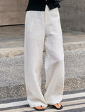 Linen High Waist Straight Pants_CWBLP01687