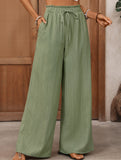 Elastic Waist Straight Pants_CWBLP01684