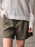 Linen Loose Fit Shorts_CWBSP00729