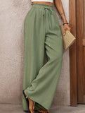 Elastic Waist Straight Pants_CWBLP01684