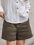 Linen Loose Fit Shorts_CWBSP00729