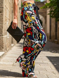 Graffiti Print Wide Leg Pants_CWBLP01678 - MULTICOLOR (S) 1