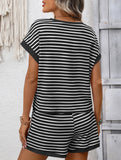 Short Sleeve Top Shorts Set_CWSS01494