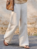 Linen High Waist Straight Pants_CWBLP01687