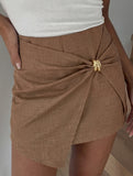 Metal Twist Irregular Skort_CWBSP00727