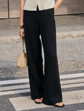 Linen High Waist Straight Pants_CWBLP01687