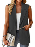 Sleeveless Blazer Vest_CWOBL00294