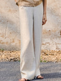 Linen High Waist Straight Pants_CWBLP01687