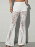 Lace Flare Pants_CWBLP01693