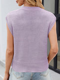 V Neck Knit Tank Top_CWTTK00550