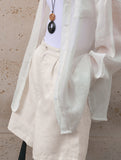 Linen Loose Fit Shorts_CWBSP00729