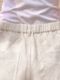 Linen Loose Fit Shorts_CWBSP00729