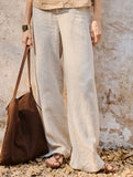 Linen High Waist Straight Pants_CWBLP01687