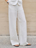 Linen High Waist Straight Pants_CWBLP01687