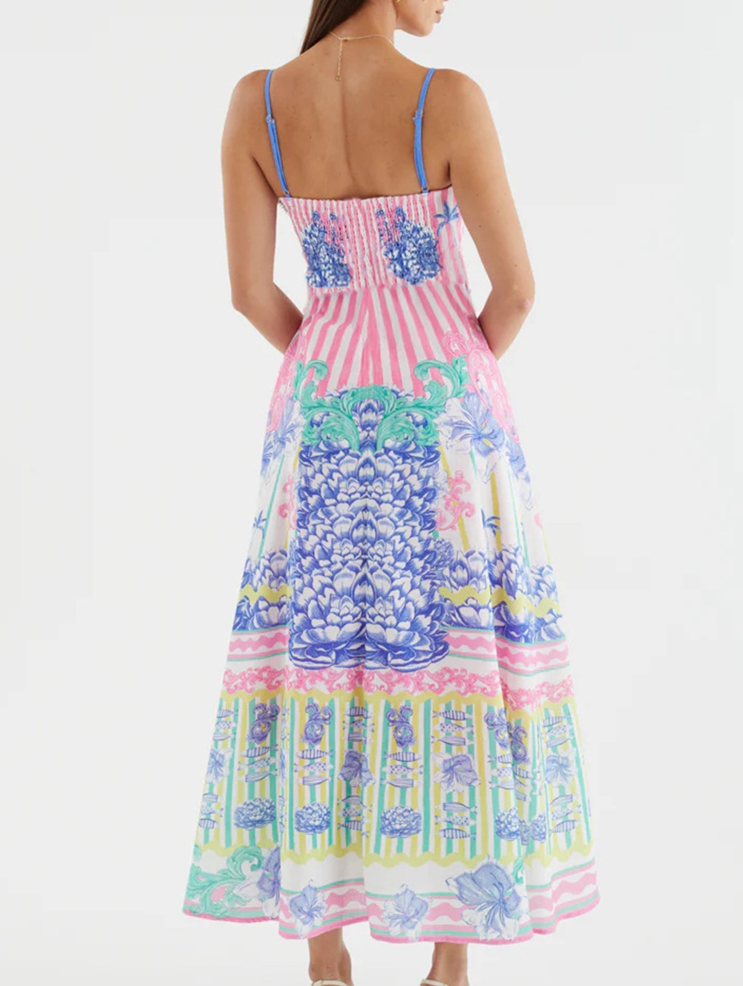 Print Cami Flowy Maxi Dress_CWDMD02822