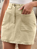 High Waist Bodycon Mini Skirt_CWBSS00298