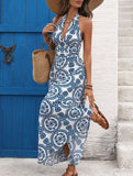 Halter Print Backless Maxi Dress_CWDMD02826