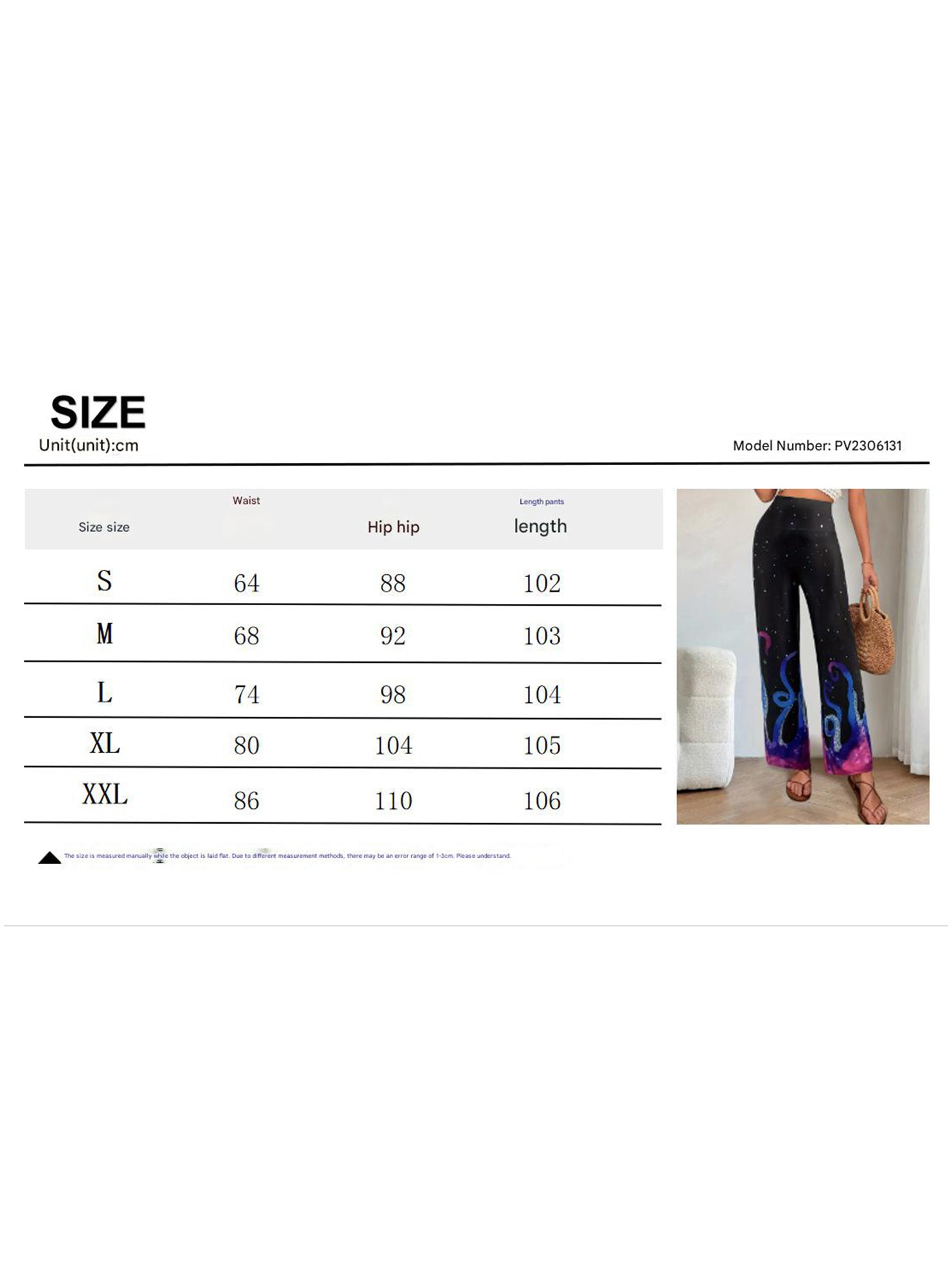 Star Print Flare Knit Pants_CWBLP01675