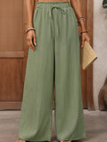 Elastic Waist Straight Pants_CWBLP01684