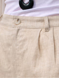 Linen Loose Fit Shorts_CWBSP00729