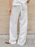 Linen High Waist Straight Pants_CWBLP01687