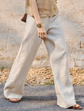 Linen High Waist Straight Pants_CWBLP01687