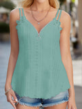 Women?™s Solid Tank Top ??Stretchy Polyester Elastane Blend