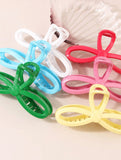 5 12 GLOSSY RESIN BOW HAIR CLAW CLIPS FOR WOMEN_CWAHA0486