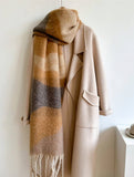 COLORBLOCK WINTER SCARF THICK WARM UNISEX WRAP_CWASC0969