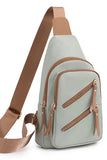 TRENDY CANVAS MESSENGER BAG