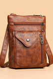 RETRO SOFT LEATHER MESSENGER BAG