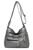 WASHED LEATHER CROSS BORDER SHOULDER BAG