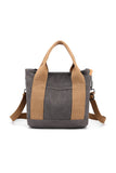 HANDLE LINE CANVAS CROSS BODY BAG